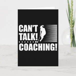 Can`t Talk Coaching - Mädchen Feldhockey-Trainer Karte