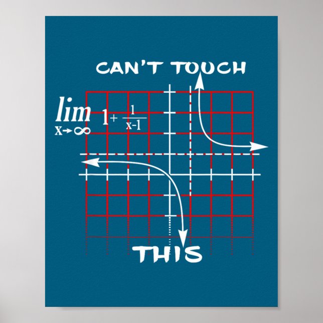Can T Touch This Equation Math Funny Gift  Poster (Vorne)