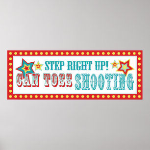 Can Tooth Sign Carnival Circus Geburtstag BL Poster