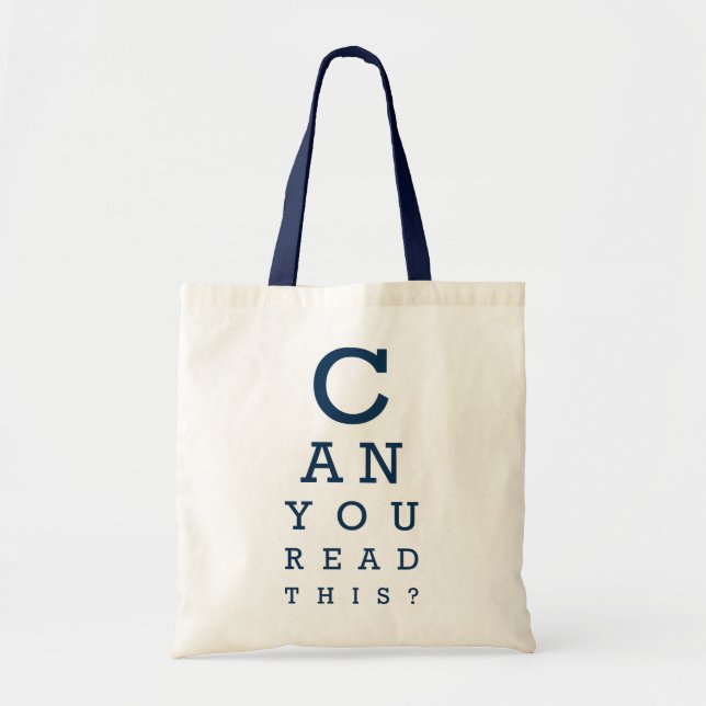 Can you read this? tragetasche (Vorne)