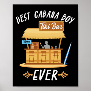 Cana Boy Tiki R Strand Limbo Surfen Rtender Server Poster