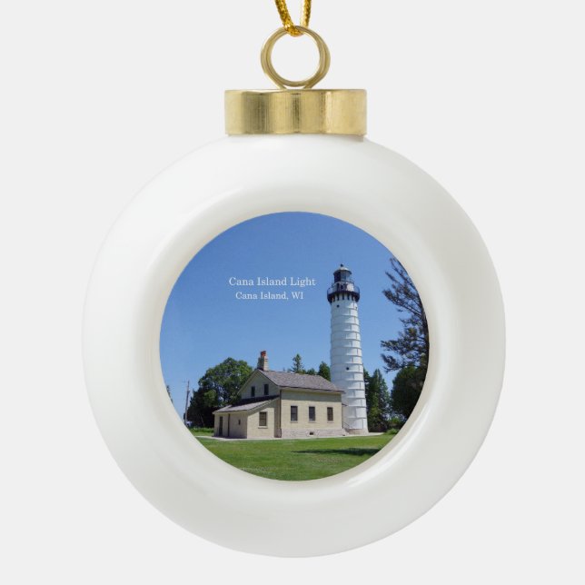 Cana Island Light Ornament (Vorderseite)