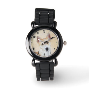 Canaan Dog Malerei - Niedliche Original Hunde Kuns Armbanduhr