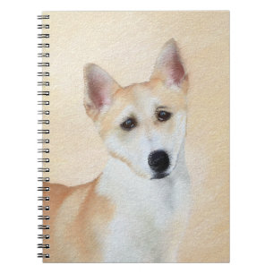 Canaan Dog Malerei - Niedliche Original Hunde Kuns Notizblock