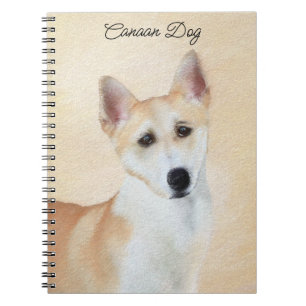 Canaan Dog Malerei - Niedliche Original Hunde Kuns Notizblock
