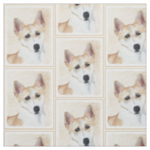 Canaan Dog Malerei - Niedliche Original Hunde Kuns Stoff