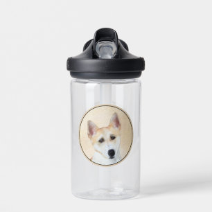 Canaan Dog Malerei - Niedliche Original Hunde Kuns Trinkflasche