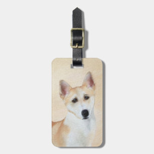 Canaan Dog Painting - Cute Original Dog Art Gepäckanhänger
