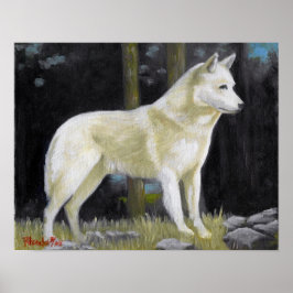 Canaan Dog Portrait Poster Print