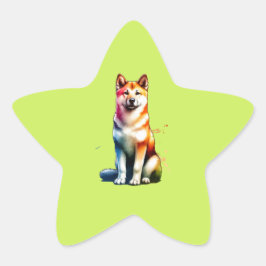 Canaan Dog Stern-Aufkleber