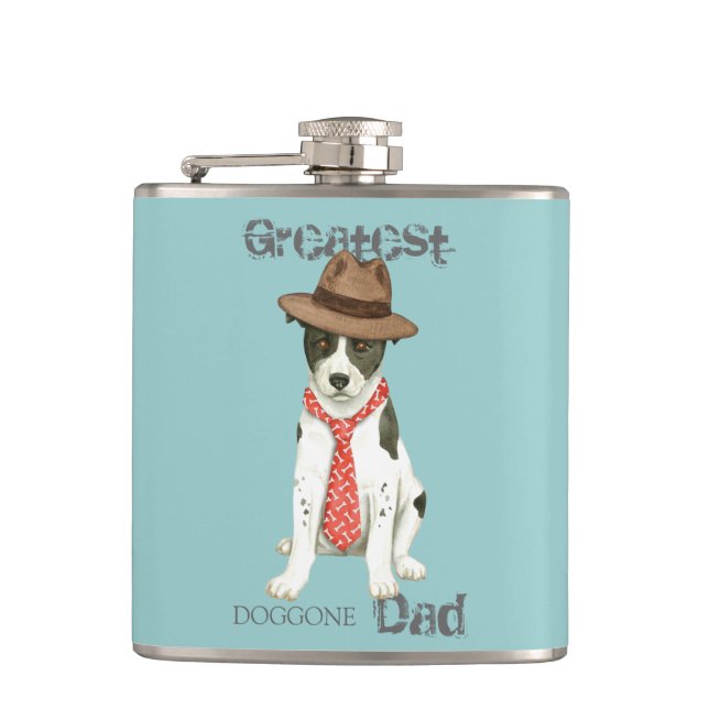 Canaan Dog Vater Flask Flachmann (Vorderseite)
