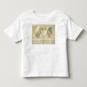 Canaan - Israel-Atlas-Karte Kleinkind T-shirt