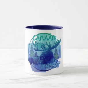 Canaan Vermont rustikale Elche Tasse