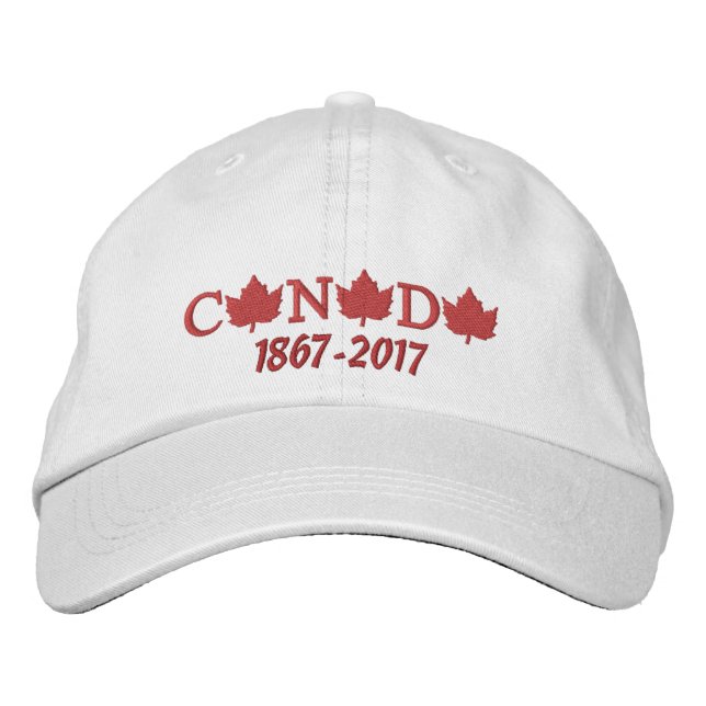 Canada 150 Casquette de baseball brodé (Devant)