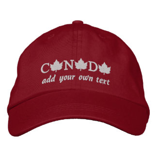 Canada 150 Casquette de baseball rouge brodé - Ajo
