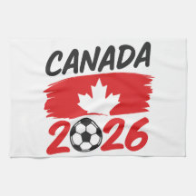Canada 2026 Soccer Fan Design with Maple Leaf