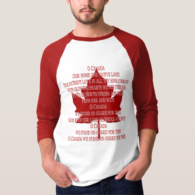 Canada Anthem Shirt Souvenir Canada Shirts Geschen (Vorderseite)