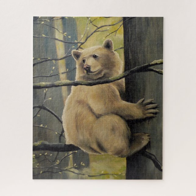 Canada Art Puzzles - Kermode Bear Forest Puzzles (Vertical)