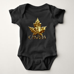 Canada Baby Gold Mapsleaf Geschenke Baby Bodysuit Strampler