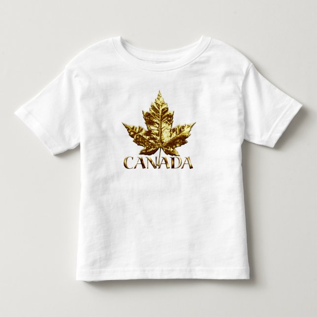 Canada Baby Shirt Gold Canada Baby Jersey Shirt (Vorderseite)