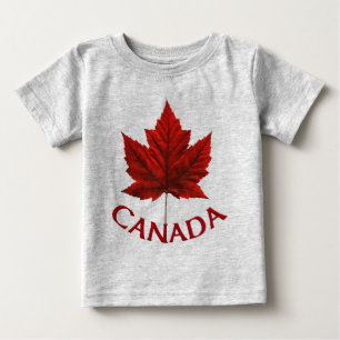 Canada Baby T - Shirt Red Maple Leaf Baby Shirt