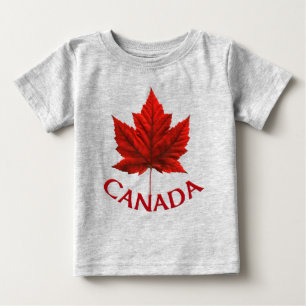 Canada Baby T - Shirt Red Maple Leaf Baby Shirt