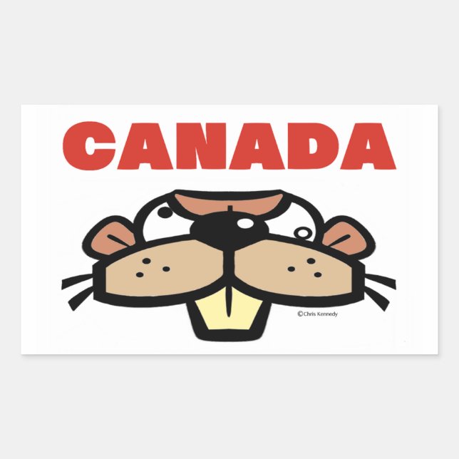 Canada Beaver Sticker (Vorderseite)