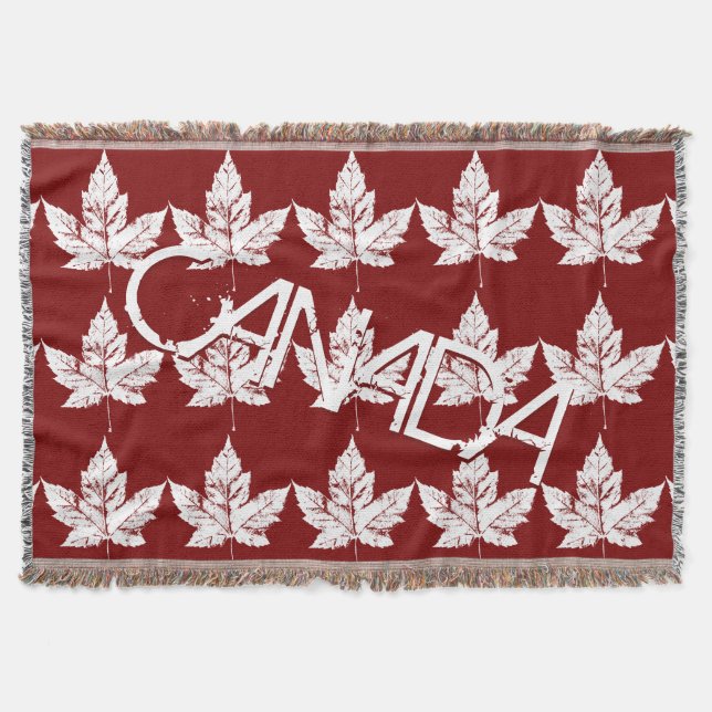 Canada Blanket Cool Canada Souvenir Throw Blanket Decke (Vorderseite)