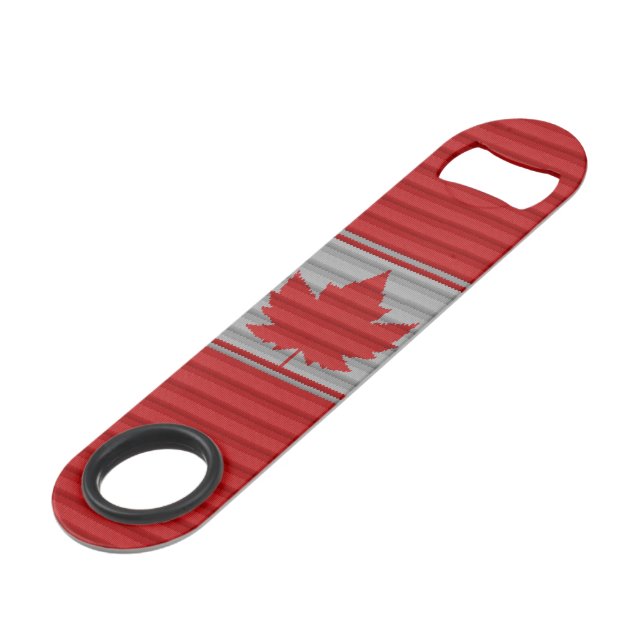 Canada Bottle Opener Canada Winter Print Souvenirs (Devant angulaire)
