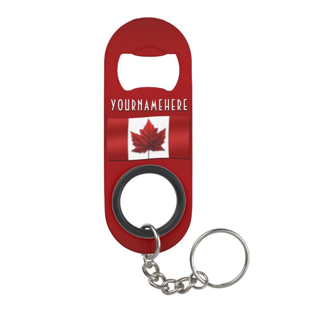 Canada Bottle Opener Custom Canada Flag Souvenir Mini Flaschenöffner (Rückseite)