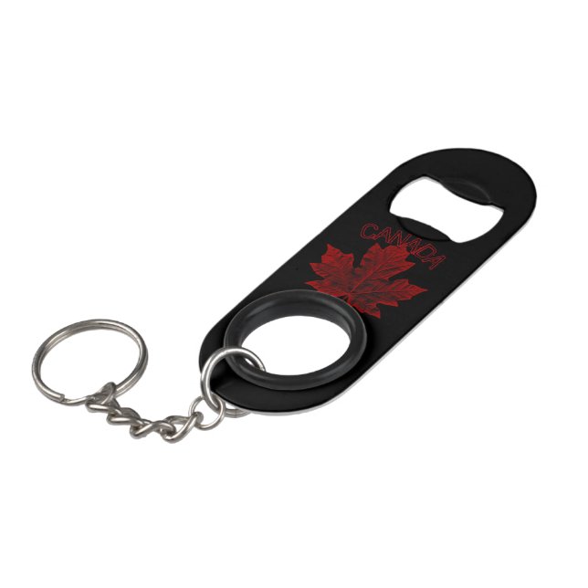 Canada Bottle Opener Custom Cool Canada Souvenirs Mini Flaschenöffner (Vorderseite Schrägansicht)