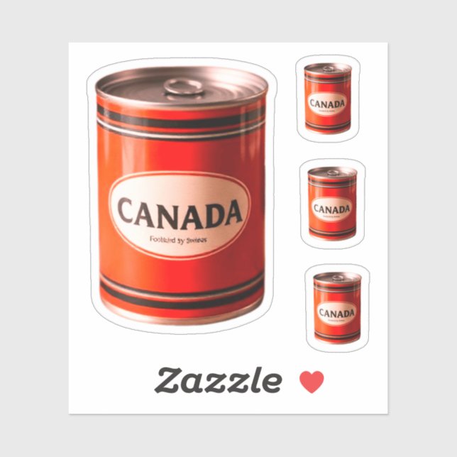 CANADA CAN AUFKLEBER (Blatt)