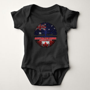 Canada Canadian Australia Australian Tree Roots Baby Strampler