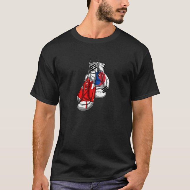 Canada Canadians South Korea Korean Mixed DNA Flag T-Shirt (Vorderseite)