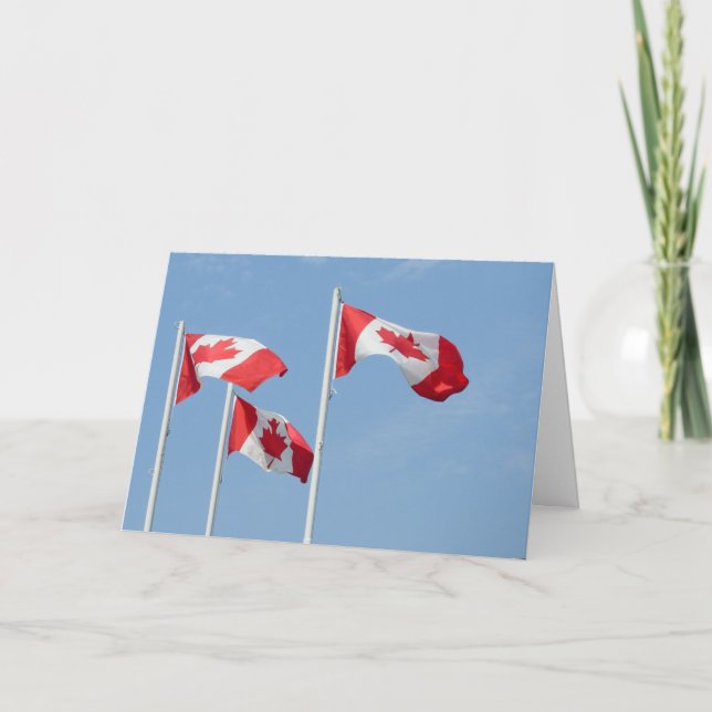 Canada Cards Canada Flag Grußkarten Custom Karte (Vorderseite)