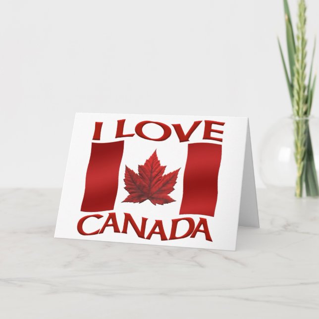 Canada Cards Canada Flag Grußkarten Custom Karte (Vorderseite)