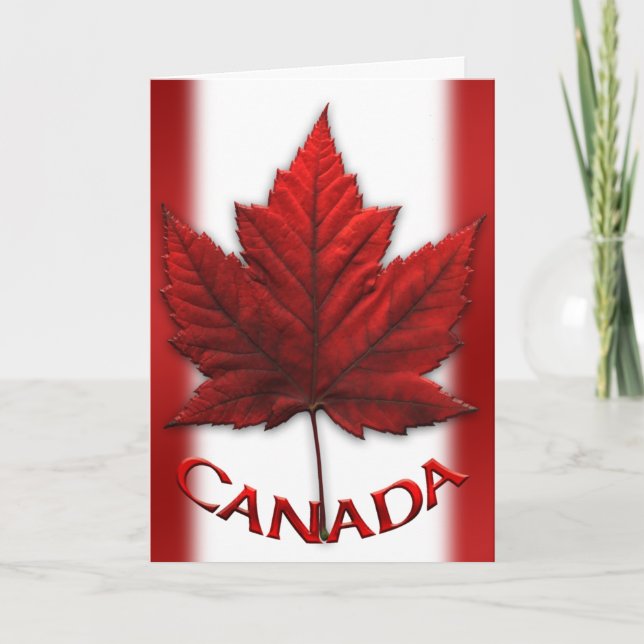 Canada Cards Canada Flag Grußkarten Custom Karte (Vorderseite)