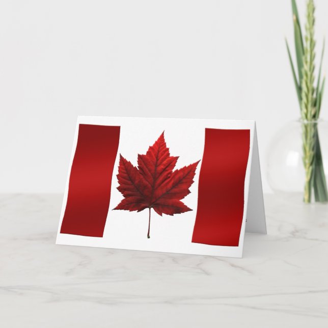 Canada Cards Canada Flag Grußkarten Custom Karte (Vorderseite)