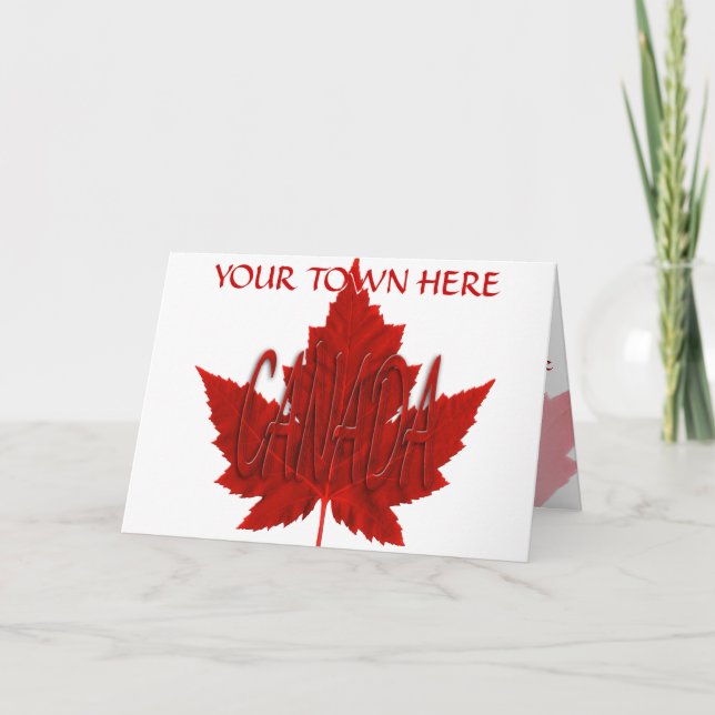 Canada Cards Canada Flag Grußkarten Custom Karte (Vorderseite)