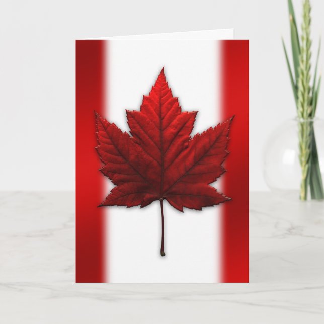 Canada Cards Canada Flag Grußkarten Custom Karte (Vorderseite)
