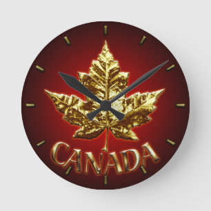 Canada Clock Gold Medal Canada Souvenir Clock Runde Wanduhr
