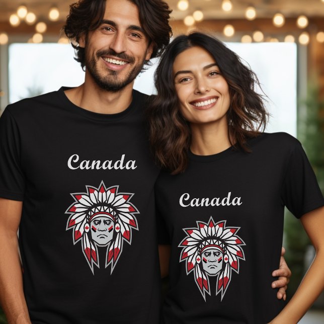 Canada Colorful Native Amerikanische Ureinwohner C T-Shirt (Von Creator hochgeladen)