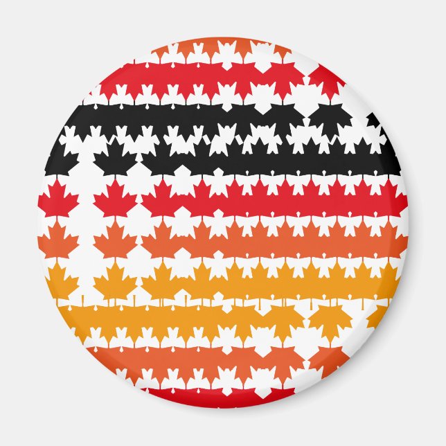 CANADA COLORS MAPLE BY MASANSER PIXELAT MAGNET (Vorne)