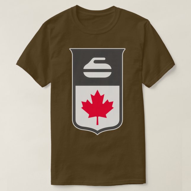Canada Curling2-Aufkleber T-Shirt (Design vorne)