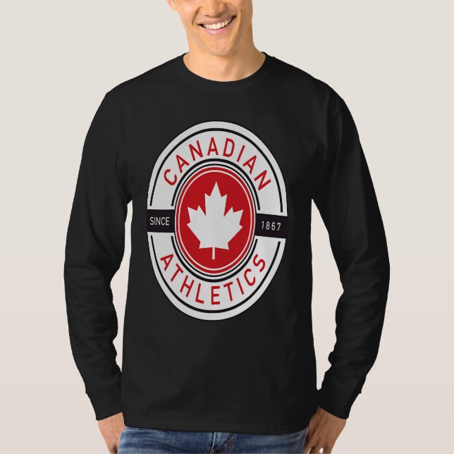 Canada Day  Athletic Team Canada Flag Maple Leaf T-Shirt (Vorderseite)