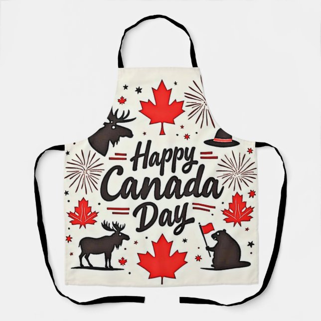 Canada Day Fun Vibes Schürze (Vorderseite)