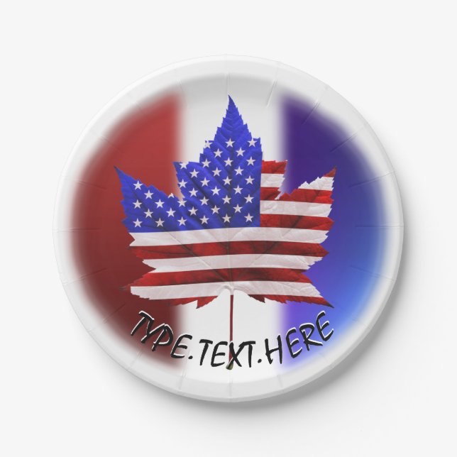 Canada Day & July 4. Tellers Custom Paper Teller (Vorderseite)