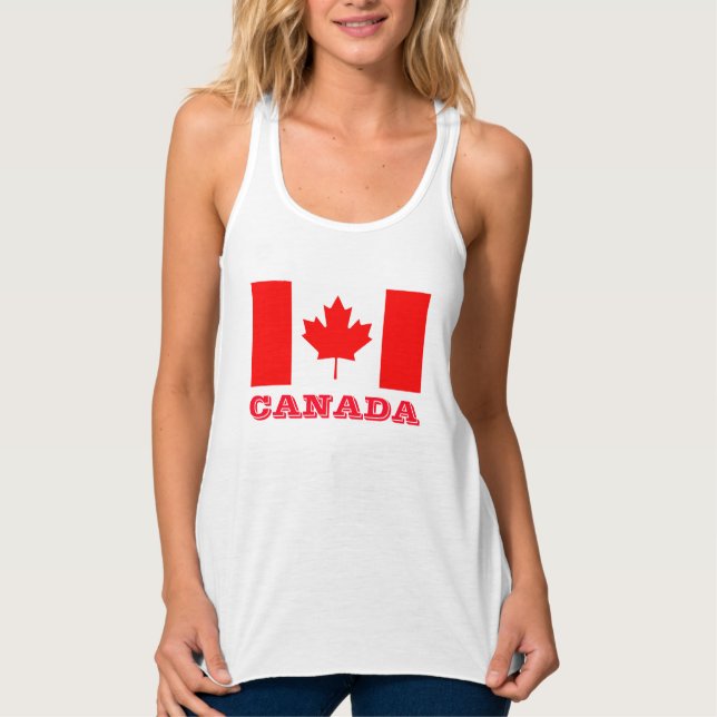 Canada Day tanktops with Canadian maple leaf flag (Vorderseite)