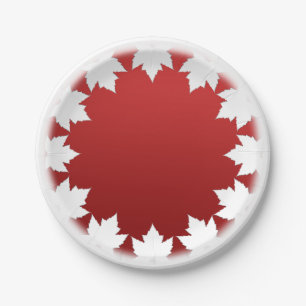 Canada Day Teller Kanada Ahornblatt Papier Teller