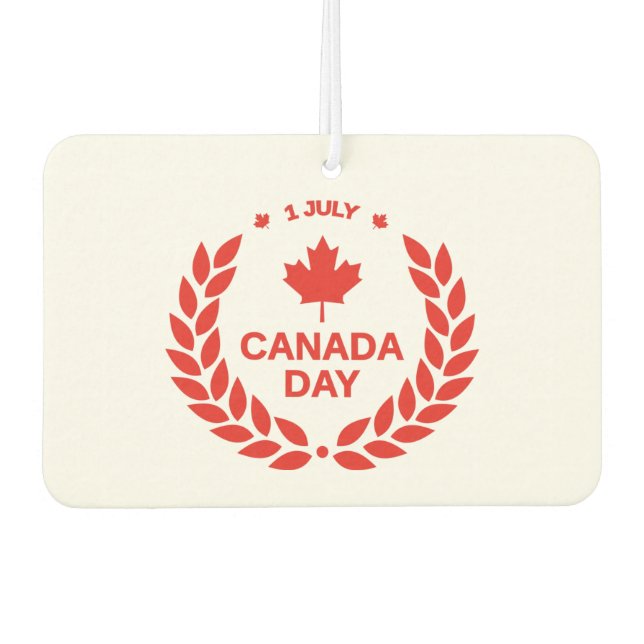 Canada Day Wreath Car Freshener Autolufterfrischer (Vorderseite)